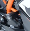 R&G CP0377BL Aero padací chrániče KTM RC 125/RC 200/RC 390 černé